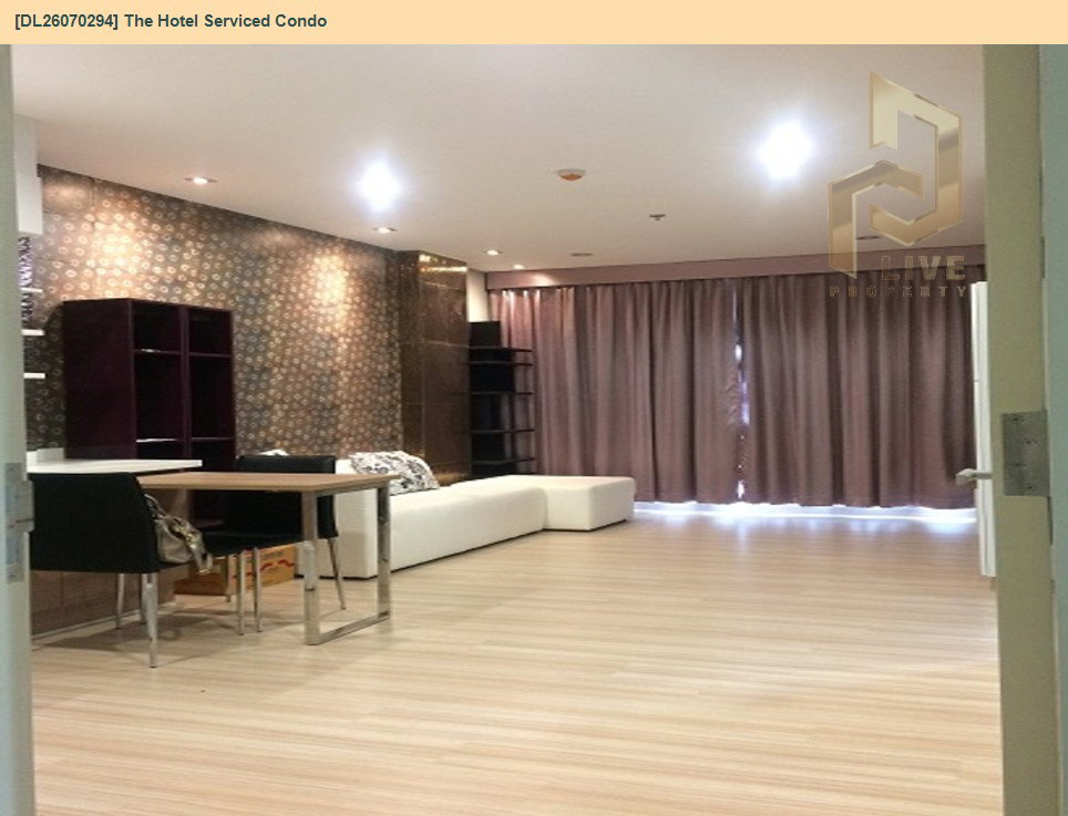 รูป DL26070294 ให้เช่าคอนโด เดอะ โฮเทล เซอร์วิส คอนโด (The Hotel Serviced Condo) ใกล้ MRT บางกระสอ พร้อมเข้าอยู่ โทรด่วน 0614453194 LineID @952jdxxk - รูปที่ 4/6