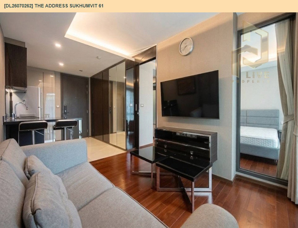 รูป DL26070262 ให้เช่าคอนโด ดิ แอดเดรส สุขุมวิท 61 (The Address Sukhumvit 61) ใกล้ BTS เอกมัย พร้อมเข้าอยู่ โทรด่วน 0638692663 LineID @952jdxxk - รูปที่ 12/13