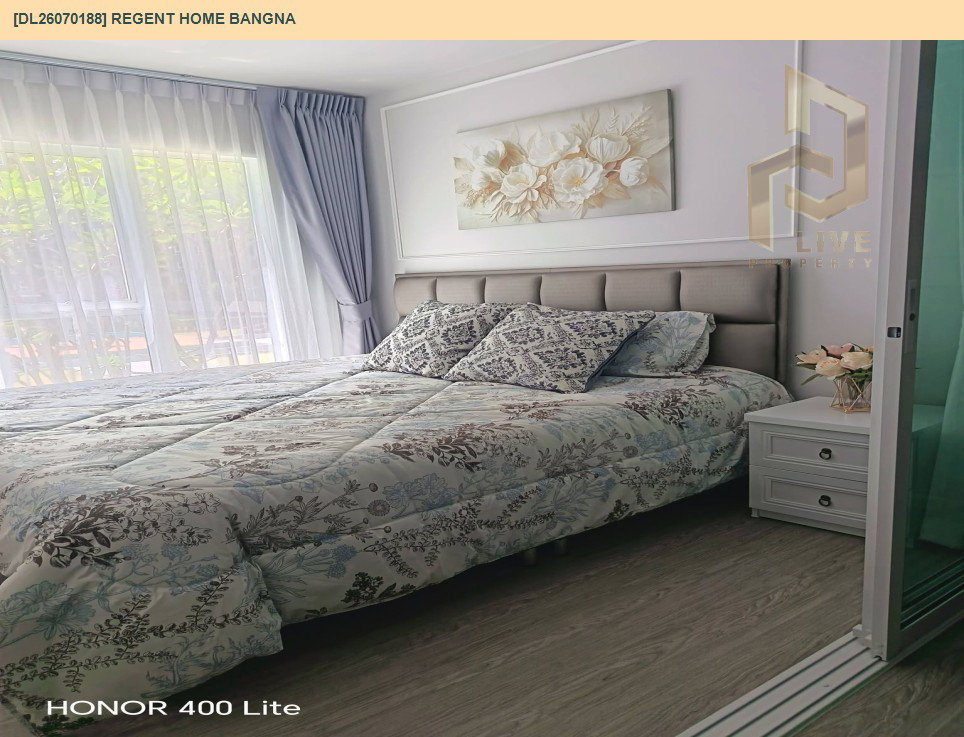 รูป DL26070188 ให้เช่าคอนโด รีเจ้นท์ โฮม บางนา (Regent home bangna) ใกล้ BTS บางนา พร้อมเข้าอยู่ โทรด่วน 0653619502 LineID @952jdxxk - รูปที่ 3/8