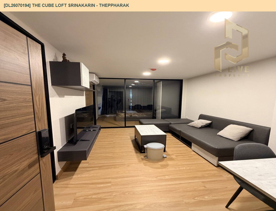 รูป DL26070194 ให้เช่าคอนโด เดอะคิวบ์ ลอฟท์ ศรีนครินทร์ - เทพารักษ์ (THE CUBE LOFT Srinakarin - Theppharak) ใกล้ สายสีเหลือง พร้อมเข้าอยู่ โทรด่วน 0653619502 LineID @952jdxxk - รูปที่ 3/11