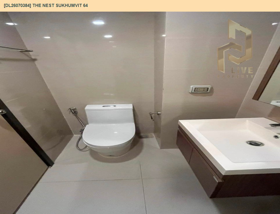 รูป DL26070384 ให้เช่าคอนโด เดอะ เนสท์ สุขุมวิท 64 (The Nest Sukhumvit 64) ใกล้ BTS ปุณณวิธี พร้อมเข้าอยู่ โทรด่วน 0638692663 LineID @952jdxxk - รูปที่ 9/10