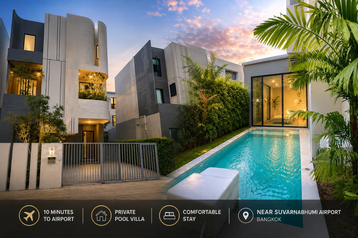 รูป 🏡✨ ให้เช่า The Forest Prime Pool Villa พูลวิลล่าสุดหรู ใกล้สนามบินสุวรรณภูมิ 🔥ค่าเช่าเพียง 65,000 บาท/เดือน - รูปที่ 15/20