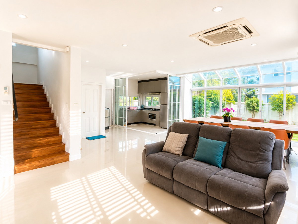 รูป 🏡 บ้านเดี่ยวหลังใหญ่สุดในโครงการ! หลังมุม พร้อมสระว่ายน้ำ + สไลเดอร์+ สระว่ายน้ำส่วนตัว หมู่บ้านอารียาโคโม่ ลาดกระบัง (ใกล้สนามบินสุวรรณภูมิ) - รูปที่ 5/21
