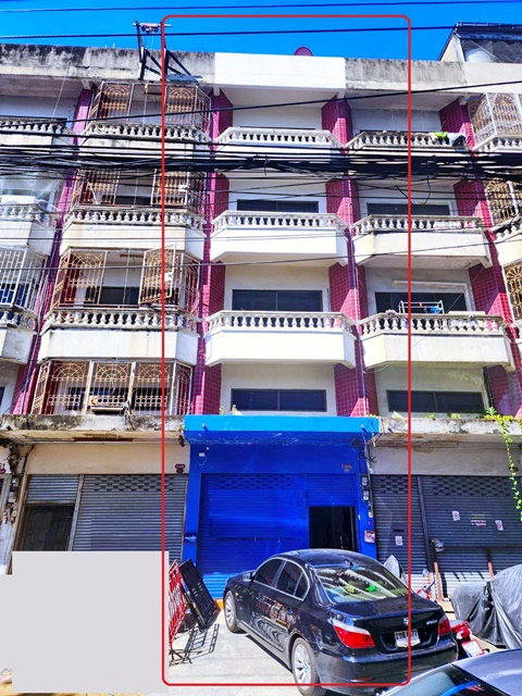 รูป ให้เช่าอาคาร 4.5ชั้น BTSอ่อนนุช 1กม. อ่อนนุช4-12 สุขุมวิท81 มี2 7-11 ในซอย 30ม. และ100ม. แอร์3 ทาสีใหม่ - รูปที่ 1/8