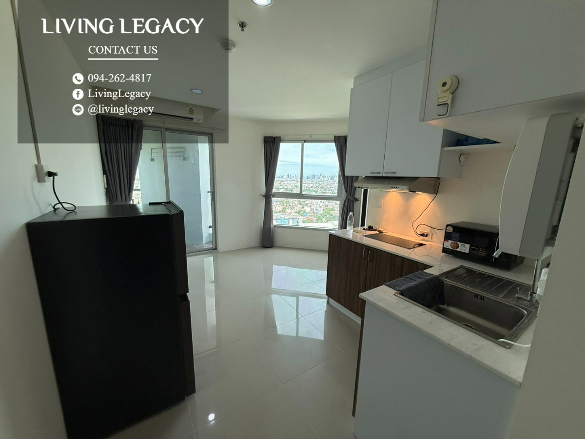 รูป THU661 เช่าด่วน คอนโด Asakan Place Srinakarindra 43 ตร.ม. | ชั้น 31 | 1 ห้องนอน | 1 ห้องน้ำ 12,000 บาท/เดือน line id : @livinglegacy - รูปที่ 4/10