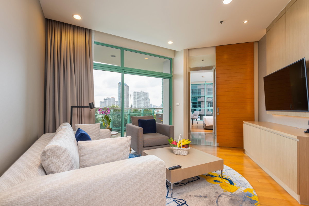 รูป 1 Bedroom condo , River view , Full service at Chatrium Residence Riverside , Charoenkrung - รูปที่ 1/14