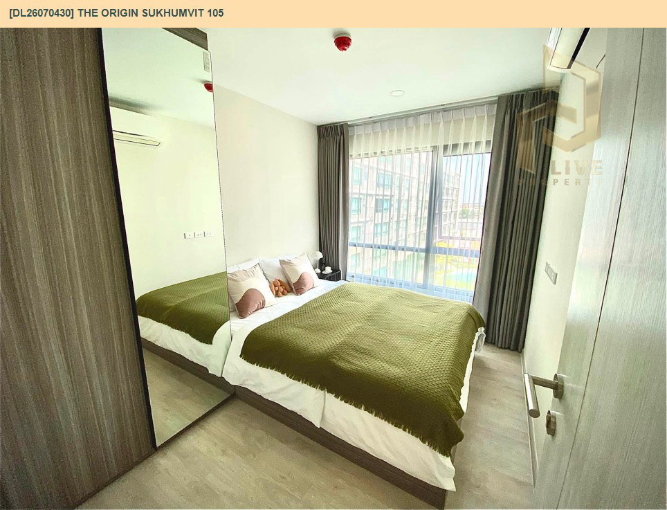 รูป DL26070430 ให้เช่าคอนโด ดิ ออริจิ้น สุขุมวิท 105 (The Origin Sukhumvit 105) ใกล้ BTS แบริ่ง พร้อมเข้าอยู่ โทรด่วน 0653619502 LineID @952jdxxk - รูปที่ 2/14