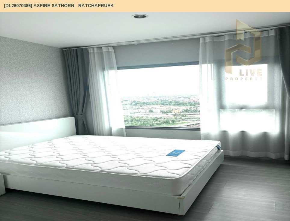 รูป DL26070386 ให้เช่าคอนโด แอสปาย สาทร - ราชพฤกษ์ (Aspire Sathorn - Ratchapruek) ใกล้ BTS บางหว้า พร้อมเข้าอยู่ โทรด่วน 0614453194 LineID @952jdxxk - รูปที่ 5/6