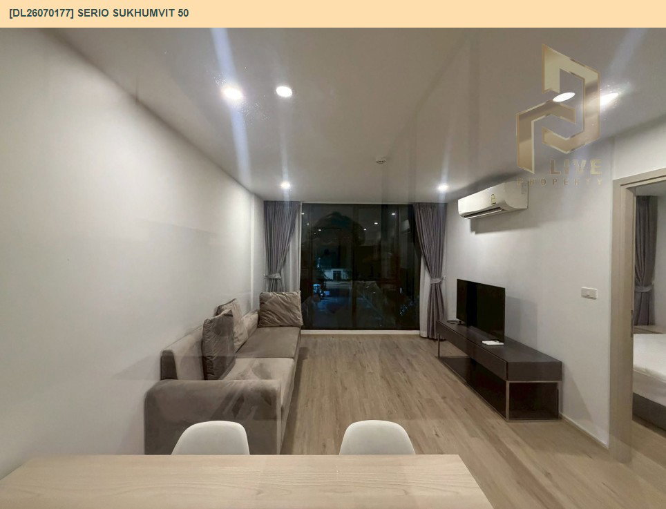 รูป DL26070177 ให้เช่าคอนโด เซอริโอ้ สุขุมวิท 50 (Serio Sukhumvit 50 ) ใกล้ BTS อ่อนนุช พร้อมเข้าอยู่ โทรด่วน 0653619502 LineID @952jdxxk - รูปที่ 8/9