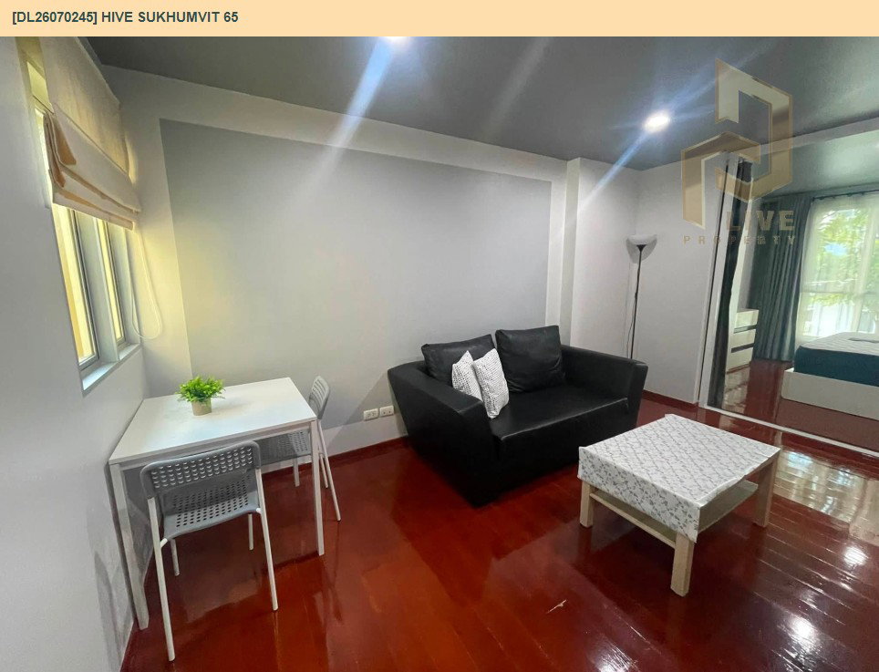รูป DL26070245 ให้เช่าคอนโด ไฮฟ์ สุขุมวิท 65 (Hive Sukhumvit 65) ใกล้ BTS เอกมัย พร้อมเข้าอยู่ โทรด่วน 0638692663 LineID @952jdxxk - รูปที่ 4/7