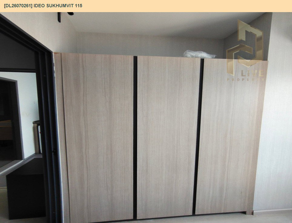 รูป DL26070261 ให้เช่าคอนโด ไอดีโอ สุขุมวิท 115 (IDEO Sukhumvit 115 ) ใกล้ BTS ปู่เจ้า พร้อมเข้าอยู่ โทรด่วน 0653619502 LineID @952jdxxk - รูปที่ 8/8