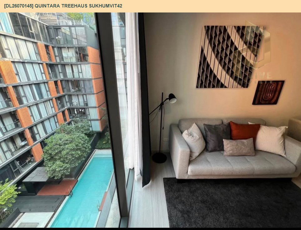 รูป DL26070145 ให้เช่าคอนโด ควินทารา ทรีเฮาส์ สุขุมวิท 42 (Quintara Treehaus Sukhumvit 42) ใกล้ BTS เอกมัย พร้อมเข้าอยู่ โทรด่วน 0614453194 LineID @952jdxxk - รูปที่ 4/5