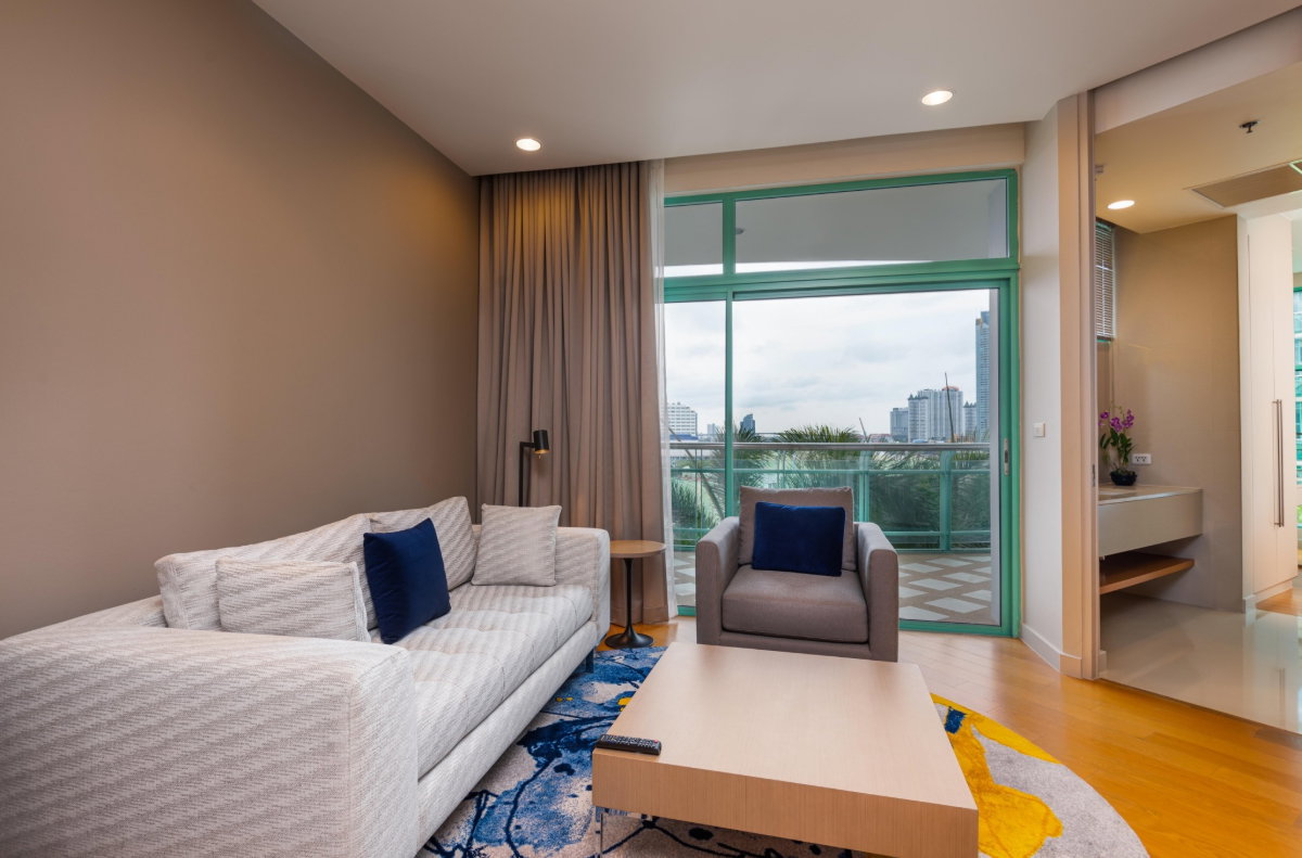 รูป 1 Bedroom condo , River view , Full service at Chatrium Residence Riverside , Charoenkrung - รูปที่ 11/14