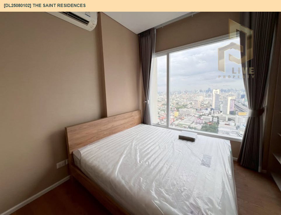 รูป DL25080102 ให้เช่าคอนโด เดอะ เซนต์ เรสซิเดนซ์ (The Saint Residences) ใกล้ MRT พหลโยธิน พร้อมเข้าอยู่ โทรด่วน 0653619502 LineID @952jdxxk - รูปที่ 5/9