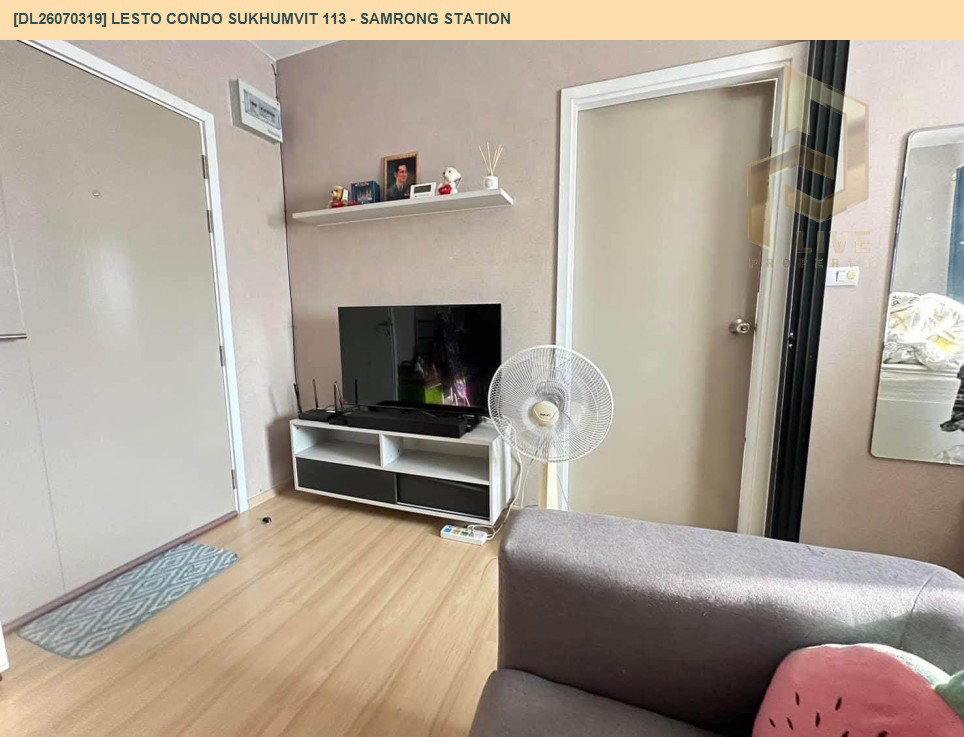 รูป DL26070319 ขายคอนโด เลสโต คอนโด สุขุมวิท 113 - อินเตอร์เชนจ์สำโรง (Lesto Condo Sukhumvit 113 - Samrong Station) ใกล้ BTS สำโรง พร้อมเข้าอยู่ โทรด่วน 0638692663 LineID @952jdxxk - รูปที่ 6/11