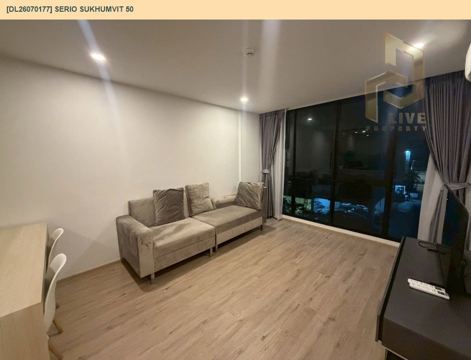 รูป DL26070177 ให้เช่าคอนโด เซอริโอ้ สุขุมวิท 50 (Serio Sukhumvit 50 ) ใกล้ BTS อ่อนนุช พร้อมเข้าอยู่ โทรด่วน 0653619502 LineID @952jdxxk - รูปที่ 2/9