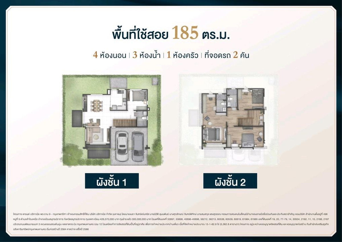 รูป S1530 🏡✨บ้านเดี่ยวสไตล์อังกฤษ ทำเลกรุงเทพกรีฑา GRAND BRITANIA พระราม 9 – กรุงเทพกรีฑา** 💰ราคาเพียง 7.59 ล้านบาท - รูปที่ 9/9