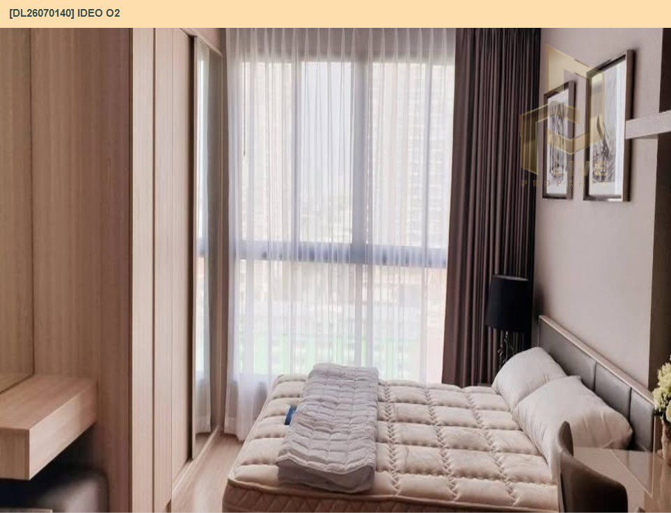 รูป DL26070140 ให้เช่าคอนโด ไอดีโอ โอทู (IDEO O2) ใกล้ BTS บางนา พร้อมเข้าอยู่ โทรด่วน 0614453194 LineID @952jdxxk - รูปที่ 3/7