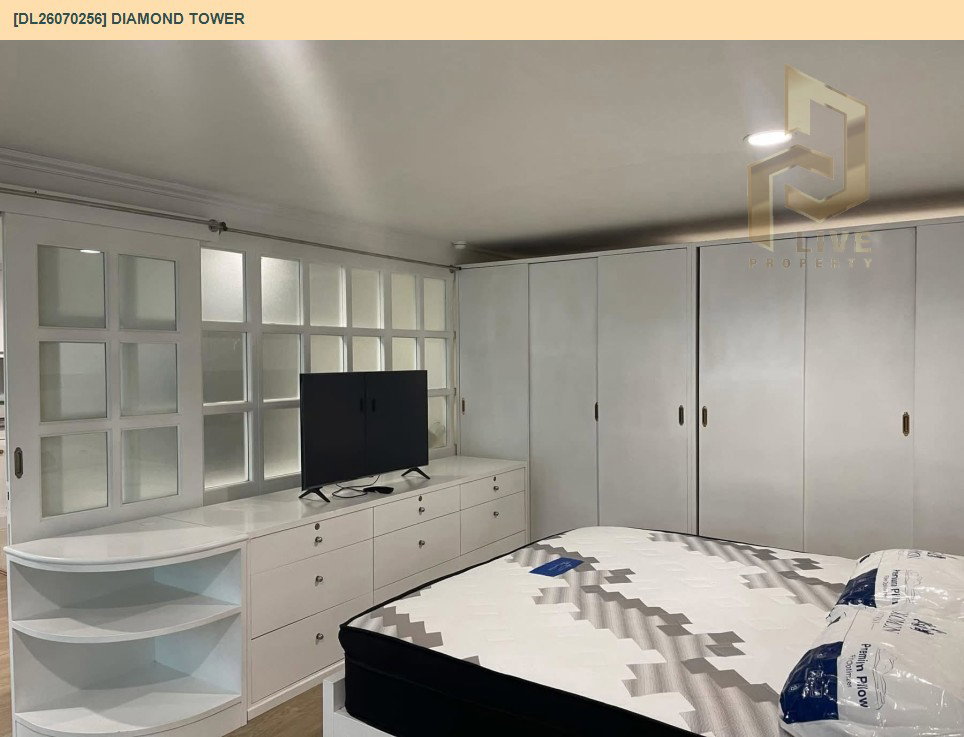 รูป DL26070256 ให้เช่าคอนโด ไดมอนด์ ทาวเวอร์ (Diamond Tower) ใกล้ - พร้อมเข้าอยู่ โทรด่วน 0653619502 LineID @952jdxxk - รูปที่ 4/12