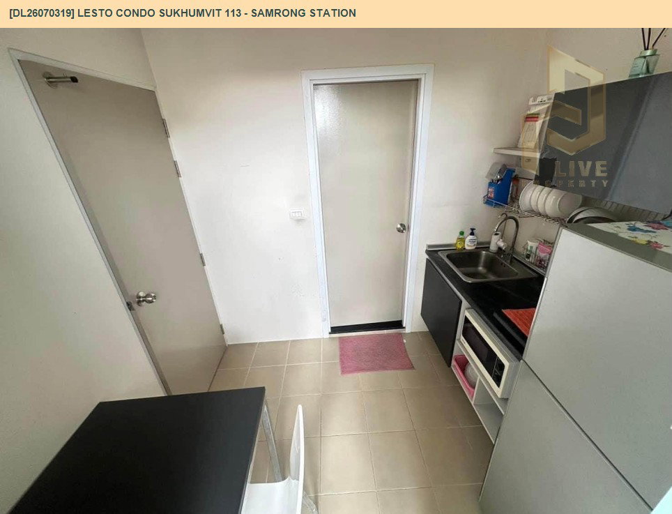 รูป DL26070319 ขายคอนโด เลสโต คอนโด สุขุมวิท 113 - อินเตอร์เชนจ์สำโรง (Lesto Condo Sukhumvit 113 - Samrong Station) ใกล้ BTS สำโรง พร้อมเข้าอยู่ โทรด่วน 0638692663 LineID @952jdxxk - รูปที่ 7/11
