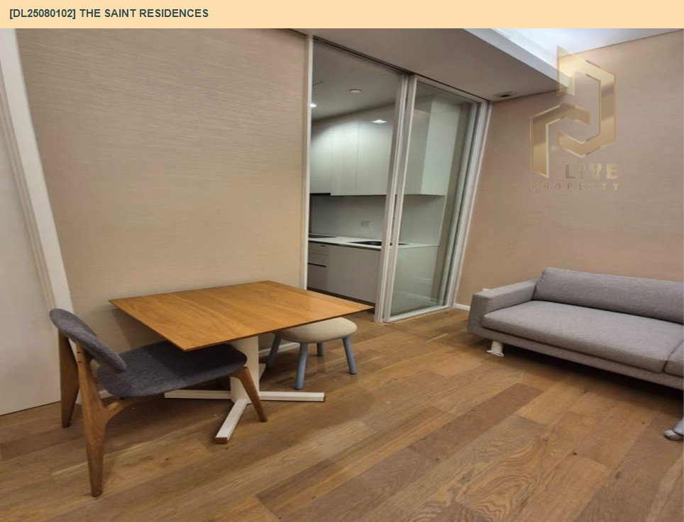 รูป DL25080102 ให้เช่าคอนโด เดอะ เซนต์ เรสซิเดนซ์ (The Saint Residences) ใกล้ MRT พหลโยธิน พร้อมเข้าอยู่ โทรด่วน 0653619502 LineID @952jdxxk - รูปที่ 3/9
