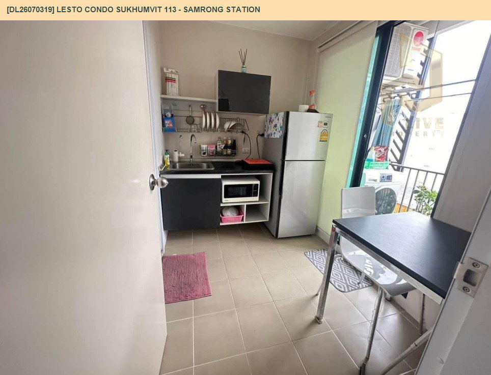 รูป DL26070319 ขายคอนโด เลสโต คอนโด สุขุมวิท 113 - อินเตอร์เชนจ์สำโรง (Lesto Condo Sukhumvit 113 - Samrong Station) ใกล้ BTS สำโรง พร้อมเข้าอยู่ โทรด่วน 0638692663 LineID @952jdxxk - รูปที่ 3/11