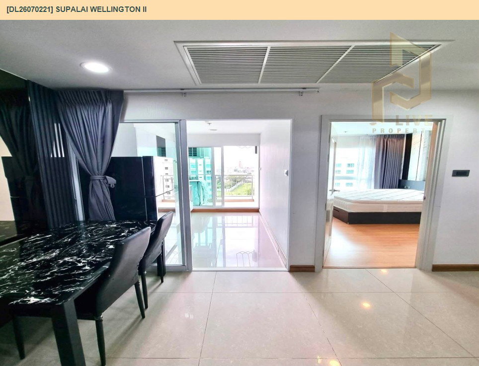 รูป DL26070221 ให้เช่าคอนโด ศุภาลัย เวลลิงตัน 2 (Supalai Wellington II) ใกล้ MRT ศูนย์วัฒนธรรม พร้อมเข้าอยู่ โทรด่วน 0653619502 LineID @952jdxxk - รูปที่ 7/12