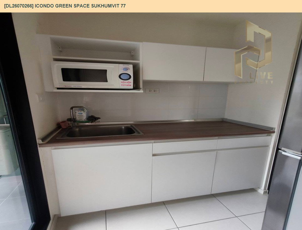 รูป DL26070266 ให้เช่าคอนโด ไอคอนโด กรีนสเปซ สุขุมวิท 77 (iCondo Green Space Sukhumvit 77) ใกล้ ARL ลาดกระบัง พร้อมเข้าอยู่ โทรด่วน 0614453194 LineID @952jdxxk - รูปที่ 6/13