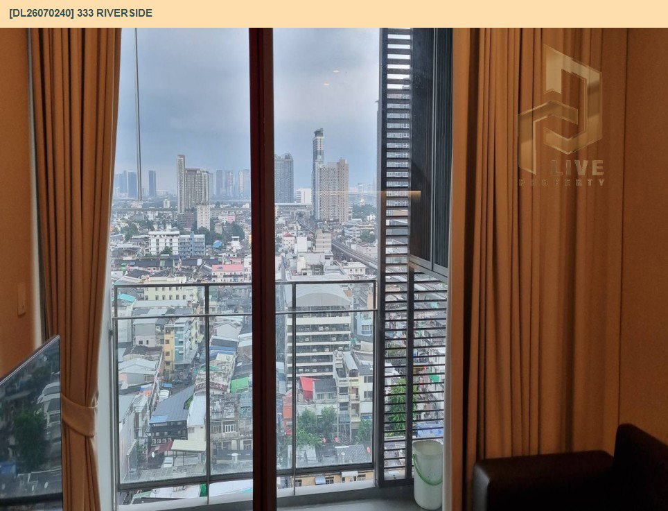 รูป DL26070240 ขายคอนโด 333 ริเวอร์ไซด์ (333 Riverside) ใกล้ MRT บางโพ พร้อมเข้าอยู่ โทรด่วน 0653619502 LineID @952jdxxk - รูปที่ 5/5