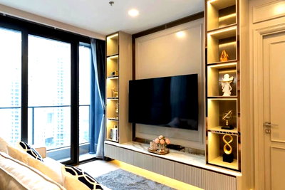 คอนโดให้เช่า : ให้เช่าด่วน One 9 Five Asoke - Rama 9 (วันไนน์ไฟว์ อโศก - พระราม 9) ราคา 65,000 บาท ขนาด 70 ตร.ม. ชั้น 19 วิวเมือง ห้องมุม