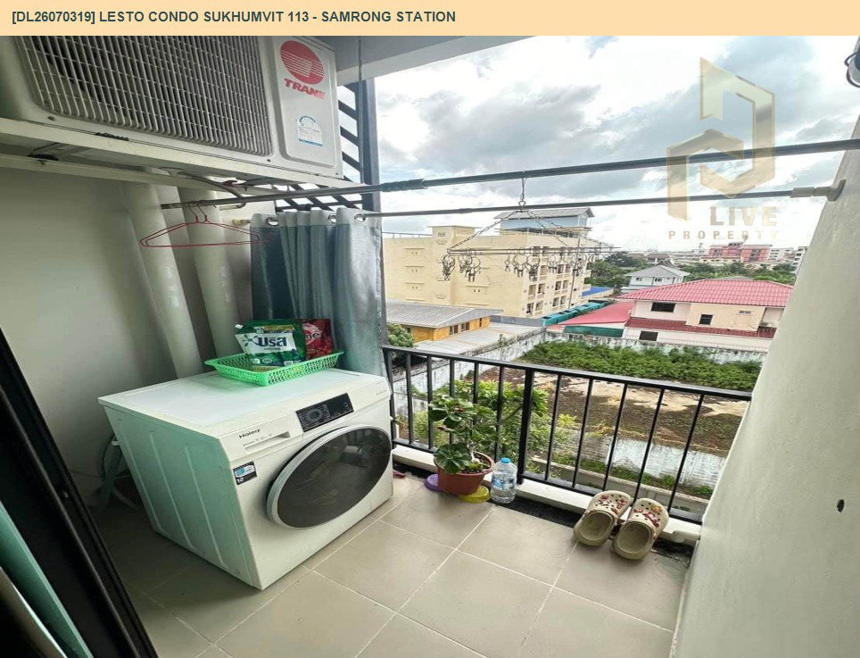 รูป DL26070319 ขายคอนโด เลสโต คอนโด สุขุมวิท 113 - อินเตอร์เชนจ์สำโรง (Lesto Condo Sukhumvit 113 - Samrong Station) ใกล้ BTS สำโรง พร้อมเข้าอยู่ โทรด่วน 0638692663 LineID @952jdxxk - รูปที่ 11/11