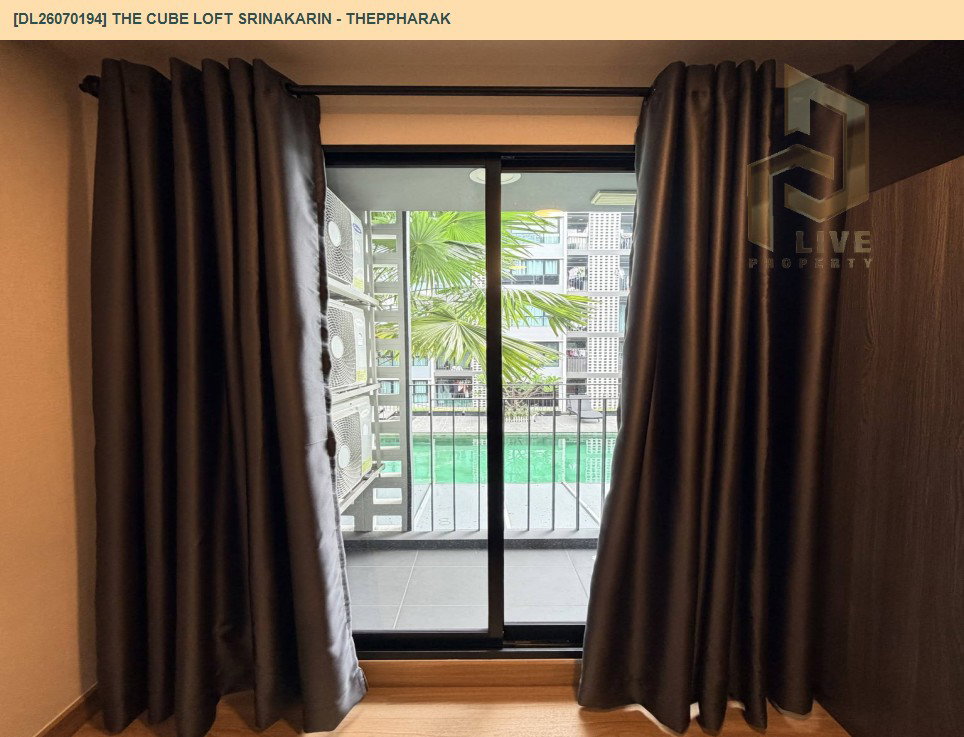 รูป DL26070194 ให้เช่าคอนโด เดอะคิวบ์ ลอฟท์ ศรีนครินทร์ - เทพารักษ์ (THE CUBE LOFT Srinakarin - Theppharak) ใกล้ สายสีเหลือง พร้อมเข้าอยู่ โทรด่วน 0653619502 LineID @952jdxxk - รูปที่ 9/11