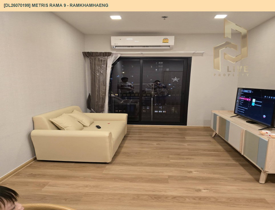 รูป DL26070199 ให้เช่าคอนโด เมทริส พระราม 9 - รามคำแหง (Metris Rama 9 - Ramkhamhaeng) ใกล้ ARL รามคำแหง พร้อมเข้าอยู่ โทรด่วน 0614453194 LineID @952jdxxk - รูปที่ 2/8