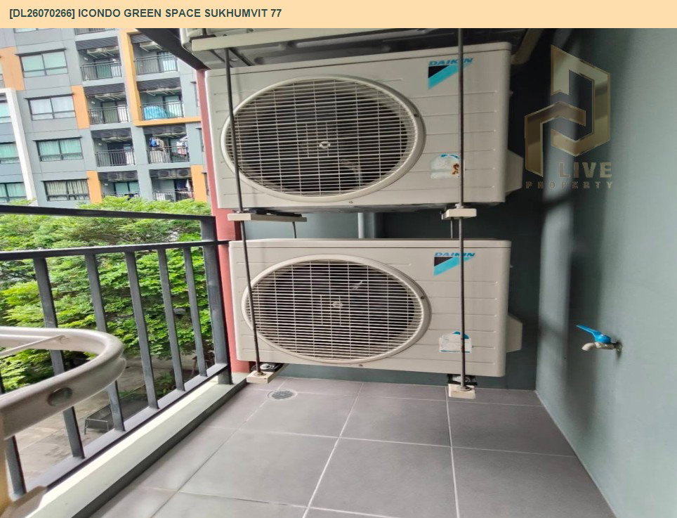 รูป DL26070266 ให้เช่าคอนโด ไอคอนโด กรีนสเปซ สุขุมวิท 77 (iCondo Green Space Sukhumvit 77) ใกล้ ARL ลาดกระบัง พร้อมเข้าอยู่ โทรด่วน 0614453194 LineID @952jdxxk - รูปที่ 10/13