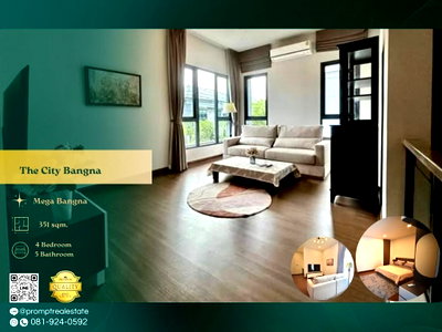 บ้านเดี่ยวให้เช่า : ST13111 - The City Bangna (New Project)  : MegaBangna