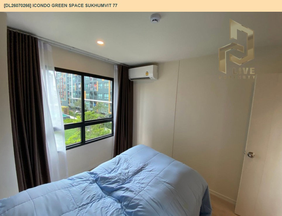 รูป DL26070266 ให้เช่าคอนโด ไอคอนโด กรีนสเปซ สุขุมวิท 77 (iCondo Green Space Sukhumvit 77) ใกล้ ARL ลาดกระบัง พร้อมเข้าอยู่ โทรด่วน 0614453194 LineID @952jdxxk - รูปที่ 11/13