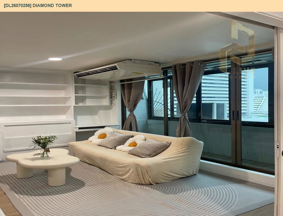 รูป DL26070256 ให้เช่าคอนโด ไดมอนด์ ทาวเวอร์ (Diamond Tower) ใกล้ - พร้อมเข้าอยู่ โทรด่วน 0653619502 LineID @952jdxxk - รูปที่ 9/12