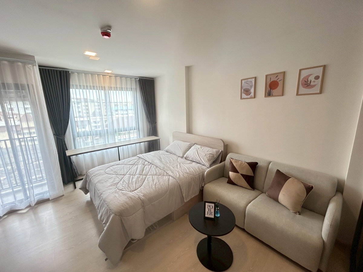 รูป ให้เช่า Dcondo Vivid ม.กรุงเทพ ทักไลน์ @802dkhwu ตอบเร็ว นัดดูห้องได้ทันที 12,000 /เดือน ชั้น 7 ตึก A ✅ค่าเช่า : 12,000 /เดือน - รูปที่ 3/8