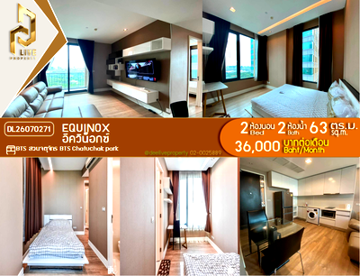 Condos for rent : DL26070271 Condo for rent, Equinox near BTS หมอชิต, ready to move in, call urgently 0653619502 LineID @952jdxxk