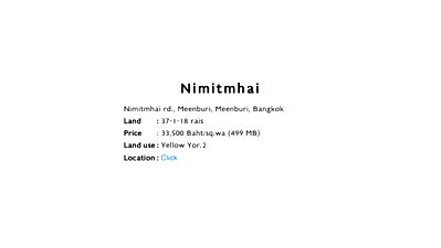 Land for sale Min Buri : Prime 37-Rai Land for Sale on Nimitmai Road, Minburi – Ideal for Residential Development (Yellow Zone)