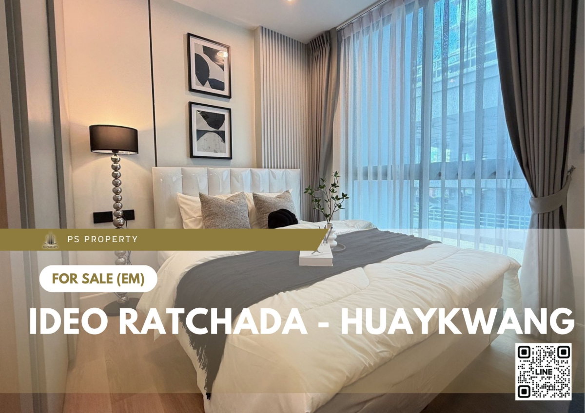รูป ขายด่วน 🔥 IDEO Ratchada - Huaykwang 🔥 รีโนเวทใหม่ เฟอร์นิเจอร์ และ เครื่องใช้ไฟฟ้าครบ - รูปที่ 1/10