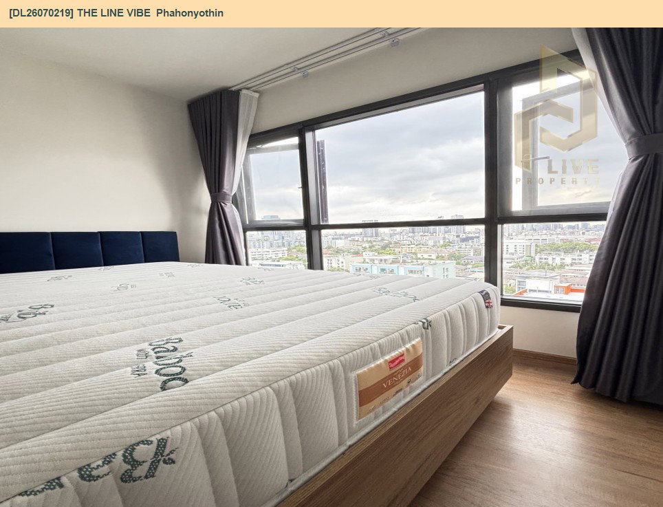 รูป DL26070219 ให้เช่าคอนโด เดอะ ไลน์ ไวบ์ พหลโยธิน (THE LINE VIBE Phahonyothin) ใกล้ BTS ห้าแยกลาดพร้าว พร้อมเข้าอยู่ โทรด่วน 0614453194 LineID @952jdxxk - รูปที่ 4/10