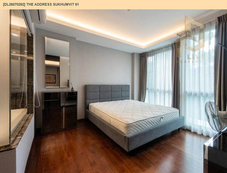 รูป DL26070262 ให้เช่าคอนโด ดิ แอดเดรส สุขุมวิท 61 (The Address Sukhumvit 61) ใกล้ BTS เอกมัย พร้อมเข้าอยู่ โทรด่วน 0638692663 LineID @952jdxxk - รูปที่ 2/13