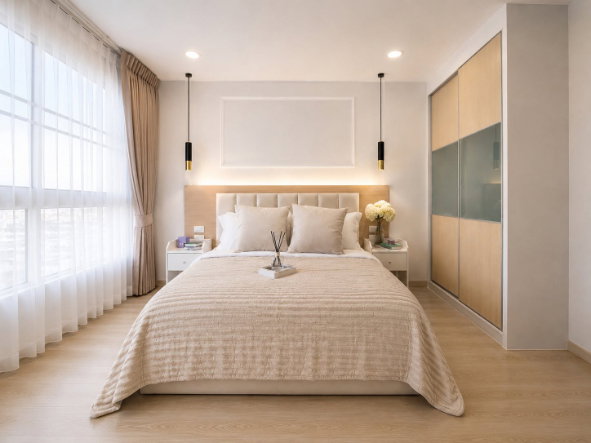 รูป ขายคอนโด 2 นอน Cool House รัชดา 12 ห้องมุม แต่งสวย ใกล้ MRT ห้วยขวาง - รูปที่ 10/15