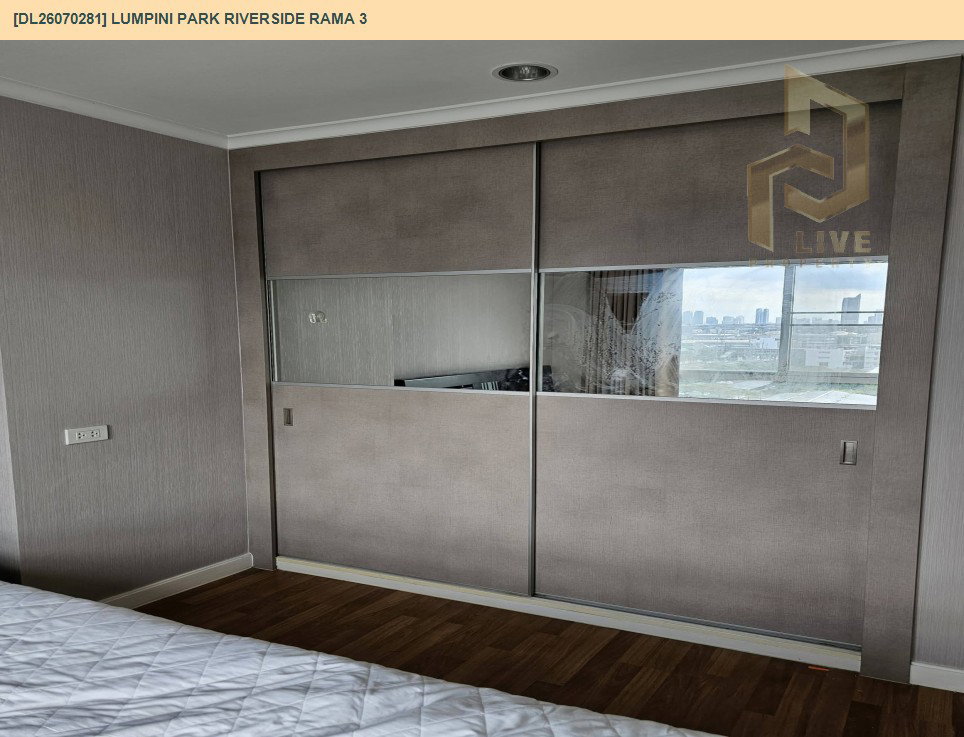 รูป DL26070281 ให้เช่าคอนโด ลุมพินี พาร์ค ริเวอร์ไซด์ พระราม 3 (Lumpini Park Riverside Rama 3) ใกล้ - พร้อมเข้าอยู่ โทรด่วน 0638692663 LineID @952jdxxk - รูปที่ 10/14