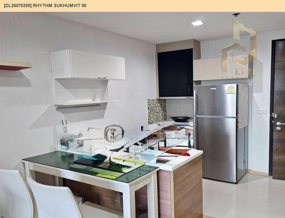 รูป DL26070355 ให้เช่าคอนโด ริทึ่ม สุขุมวิท 50 (Rhythm Sukhumvit 50) ใกล้ BTS อ่อนนุช พร้อมเข้าอยู่ โทรด่วน 0638692663 LineID @952jdxxk - รูปที่ 8/8