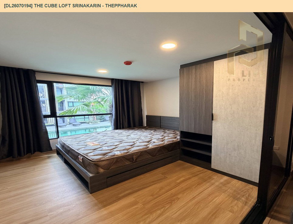 รูป DL26070194 ให้เช่าคอนโด เดอะคิวบ์ ลอฟท์ ศรีนครินทร์ - เทพารักษ์ (THE CUBE LOFT Srinakarin - Theppharak) ใกล้ สายสีเหลือง พร้อมเข้าอยู่ โทรด่วน 0653619502 LineID @952jdxxk - รูปที่ 2/11