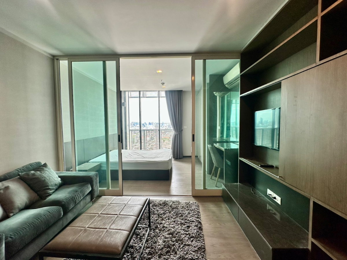 picture One bedroom 33 SQM A Space ID Asoke-Rachada MRT Phra Ram 9 Rent - 1/6