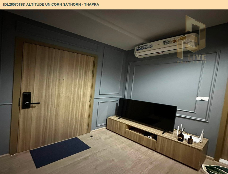 รูป DL26070198 ให้เช่าคอนโด อัลติจูด ยูนิคอร์น สาทร - ท่าพระ (Altitude Unicorn Sathorn - Thapra) ใกล้ BTS ตลาดพลู พร้อมเข้าอยู่ โทรด่วน 0638692663 LineID @952jdxxk - รูปที่ 10/10