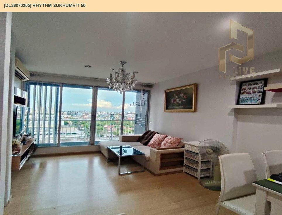 รูป DL26070355 ให้เช่าคอนโด ริทึ่ม สุขุมวิท 50 (Rhythm Sukhumvit 50) ใกล้ BTS อ่อนนุช พร้อมเข้าอยู่ โทรด่วน 0638692663 LineID @952jdxxk - รูปที่ 3/8